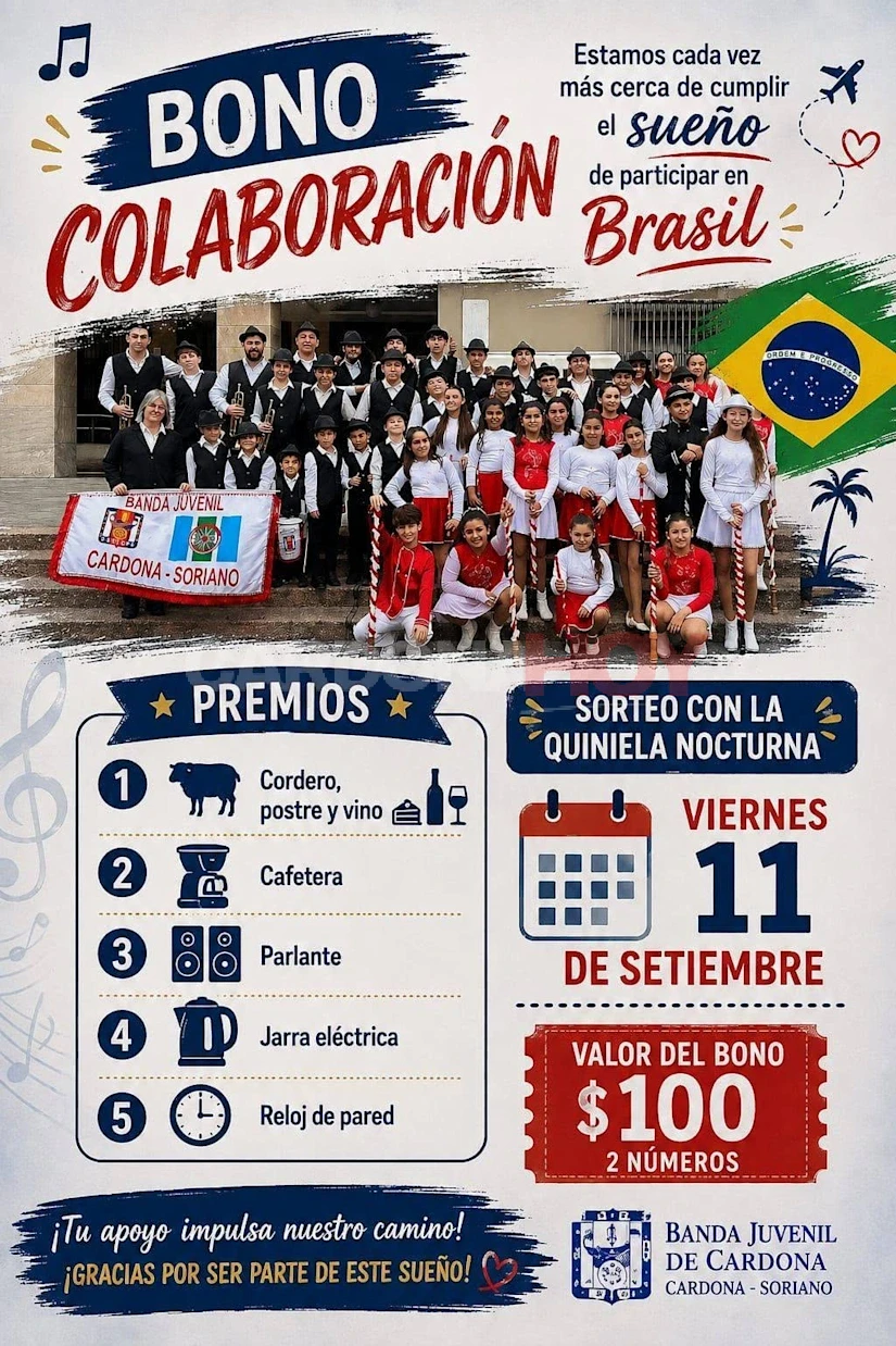 La Banda Juvenil de Cardona impulsa bono colaboración para financiar su viaje a Brasil — imagen 2