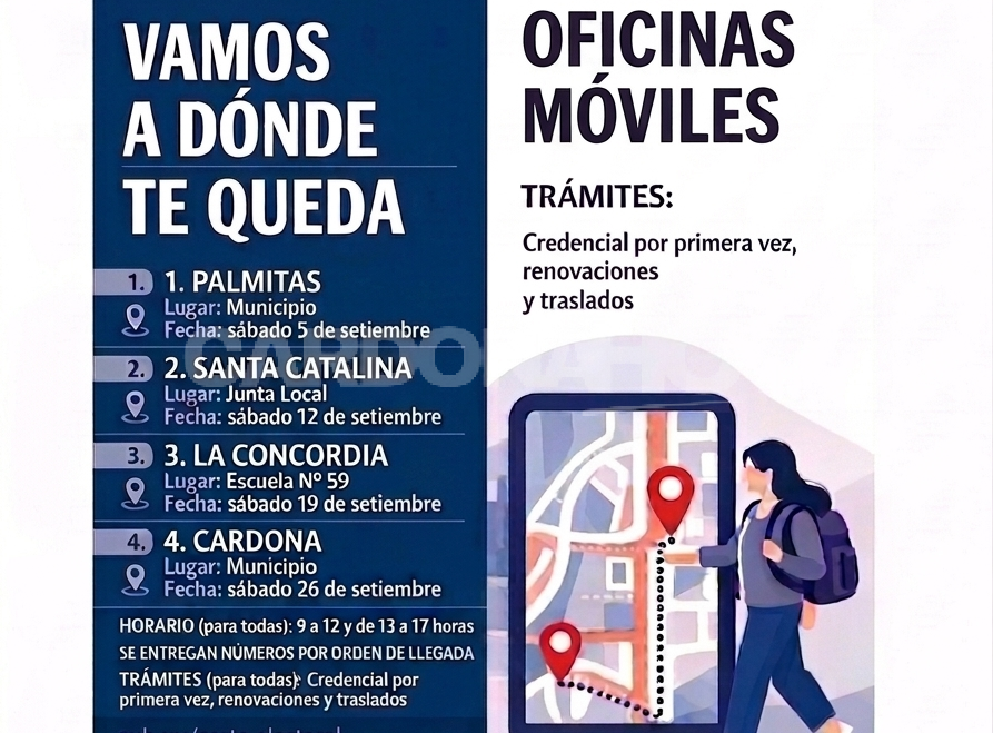 Cardona recibirá una oficina móvil de la Corte Electoral para facilitar trámites de credencial