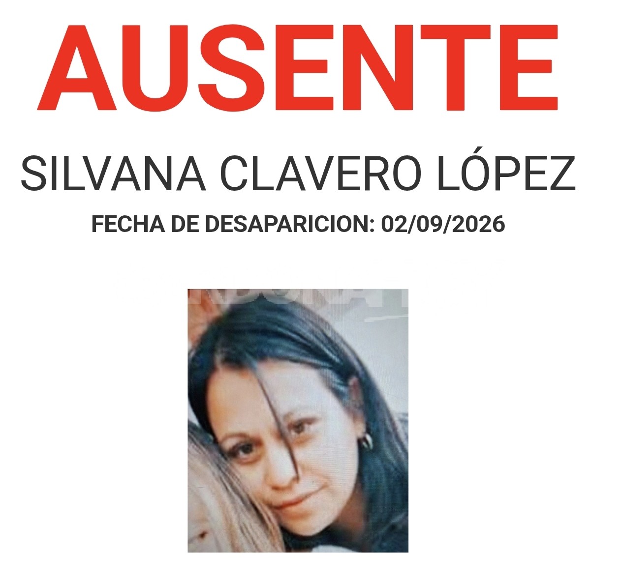 Solicitan colaboración para localizar a vecina de Florencio Sánchez