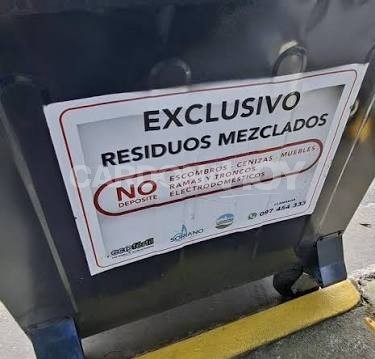 Bentancur pidió mayor colaboración vecinal para sostener la limpieza y el uso correcto de volquetas en Cardona