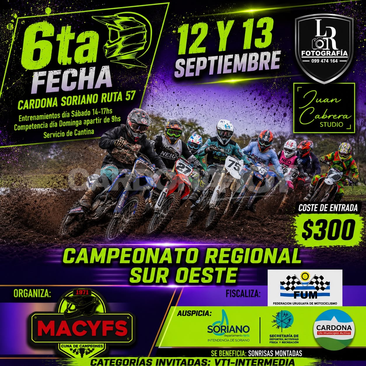 El motociclismo regional vive este domingo su sexta fecha en Cardona — imagen 2