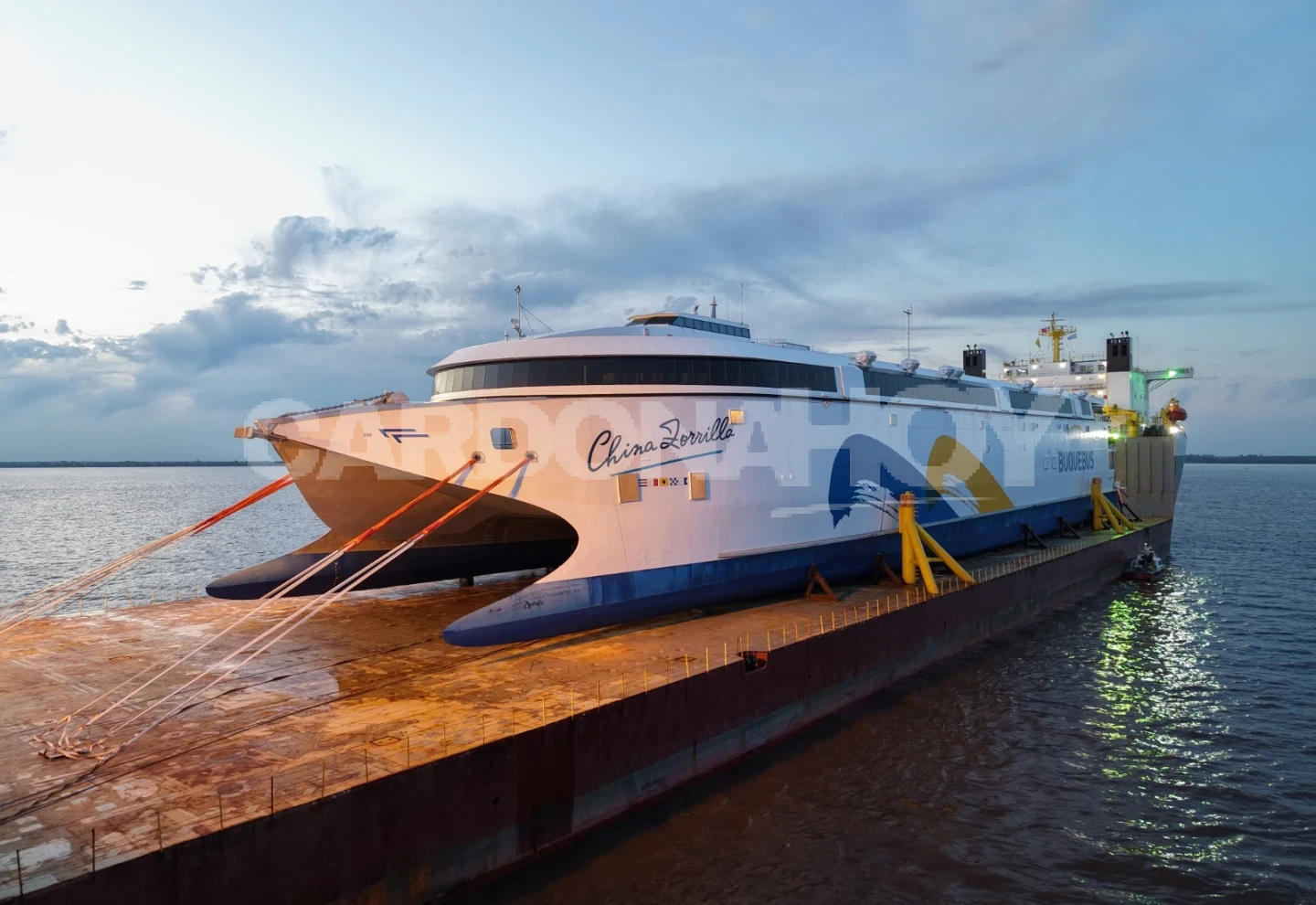 Buquebus presentó en Nueva Palmira el ferry eléctrico más grande del mundo