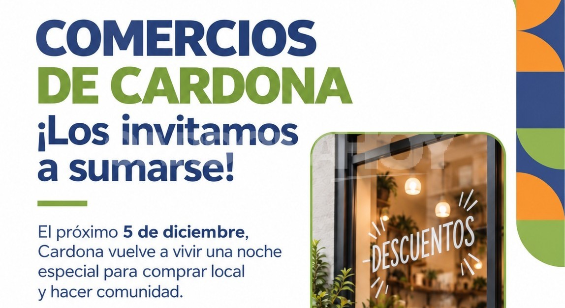 Cardona prepara una noche de descuentos y propuestas especiales para impulsar el comercio local