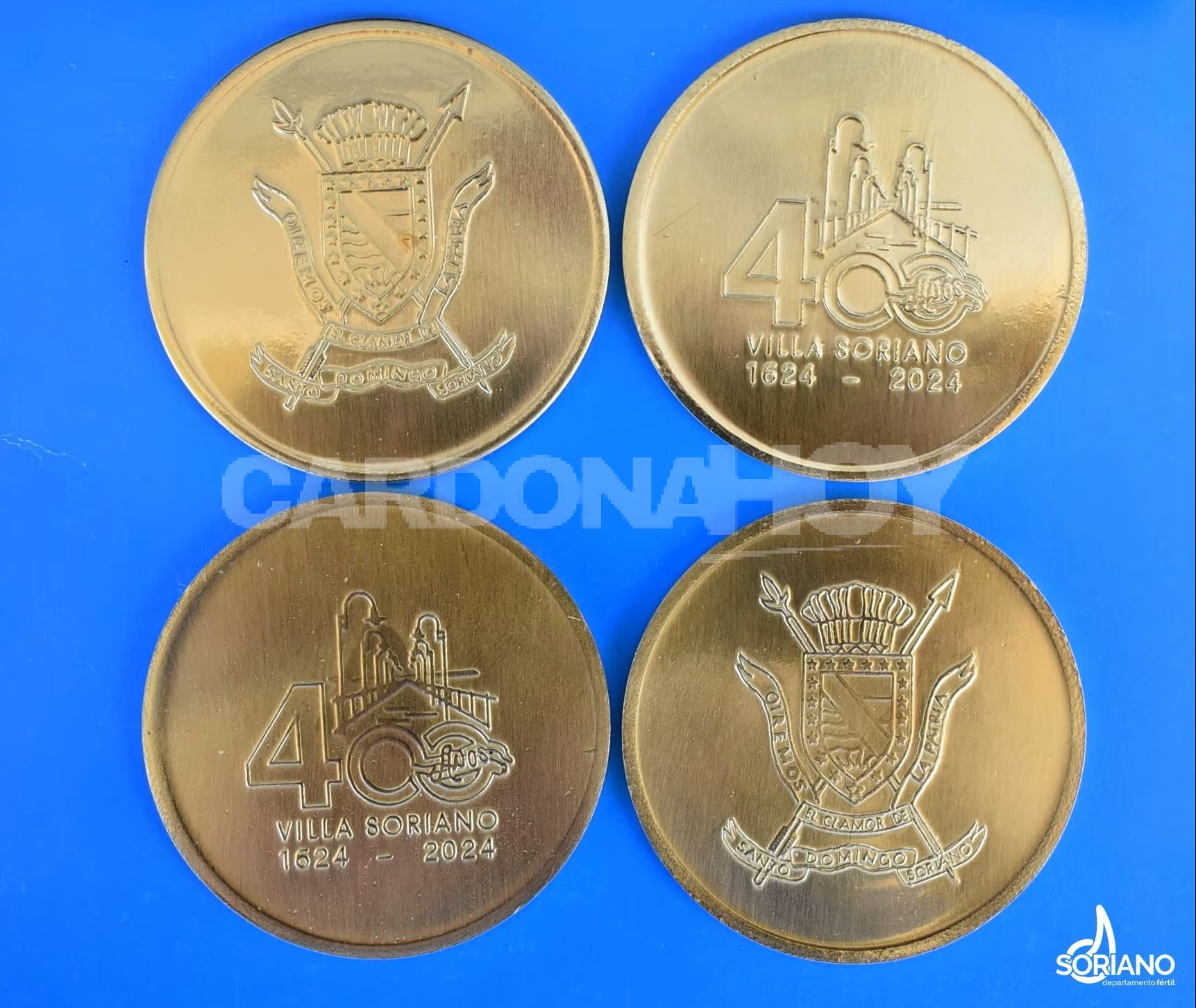 Villa Soriano sumó una moneda conmemorativa a los actos por sus 400 años