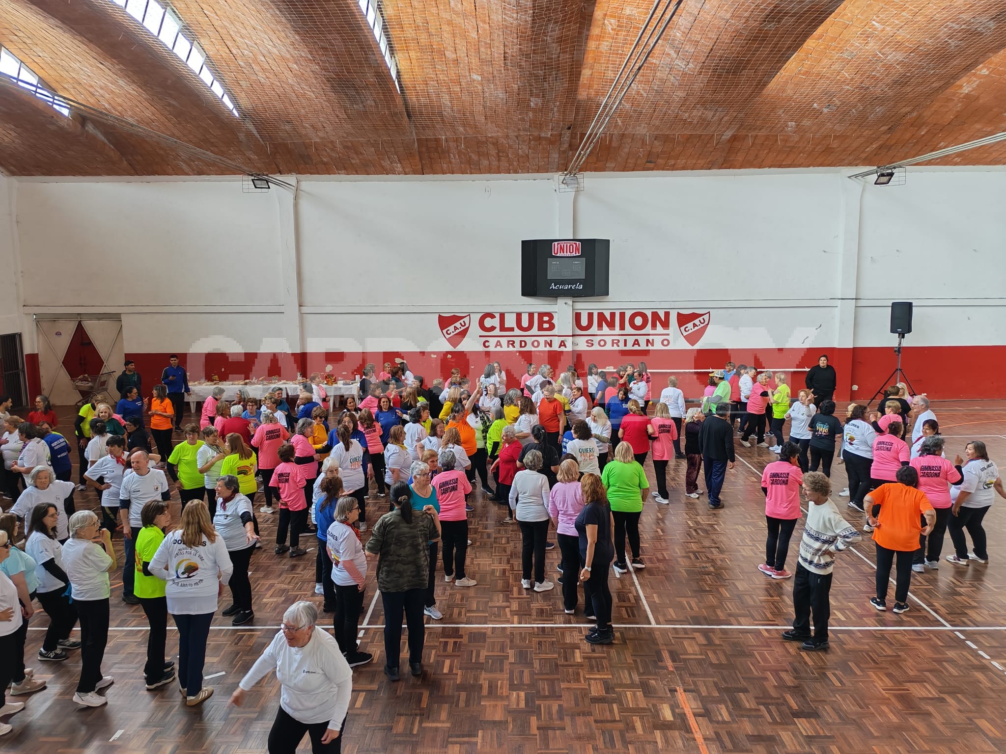 Encuentro departamental reunió en Club Unión 180 personas adultas en una jornada de integración y actividad física