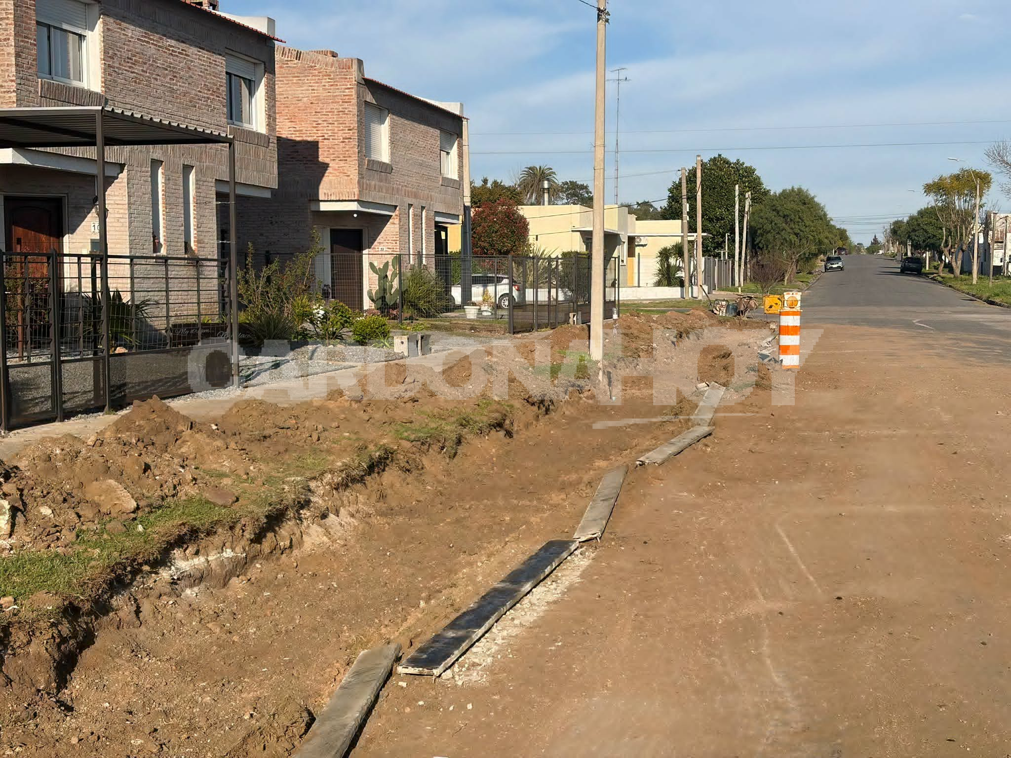 Cardona avanza con cordón cuneta y drenaje en Santa Catalina y Treinta y Tres