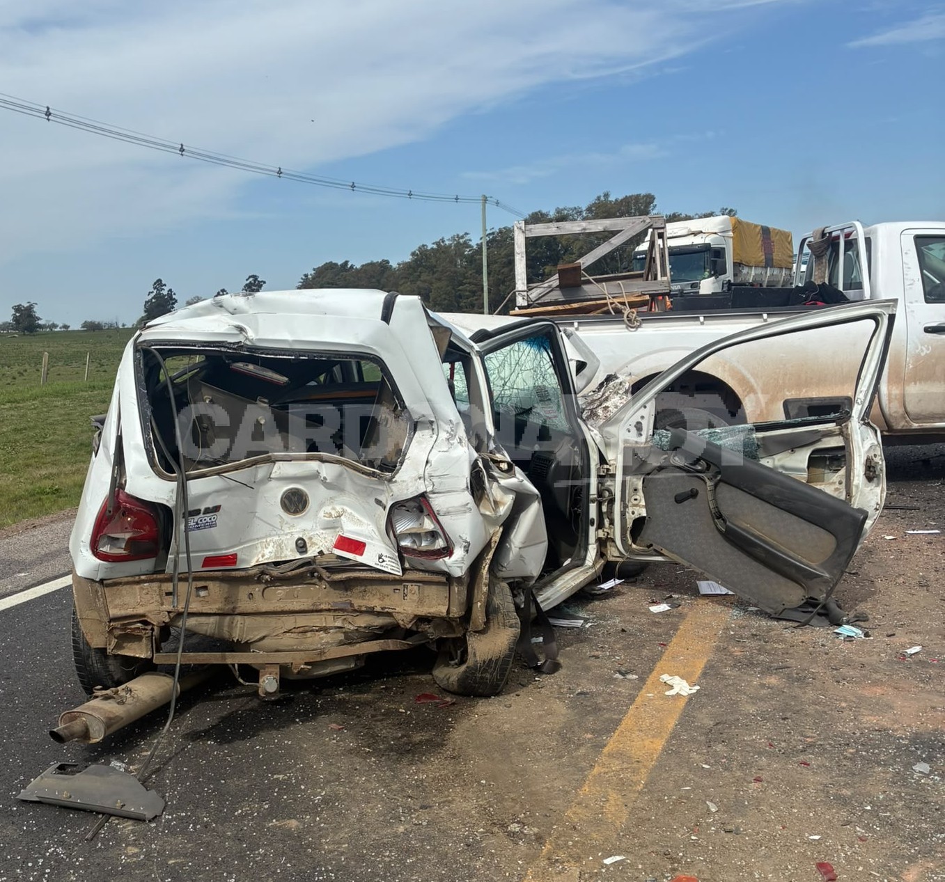 Accidente mùltiple pròximo a Santa Catalina deja dos lesionados. — imagen 2