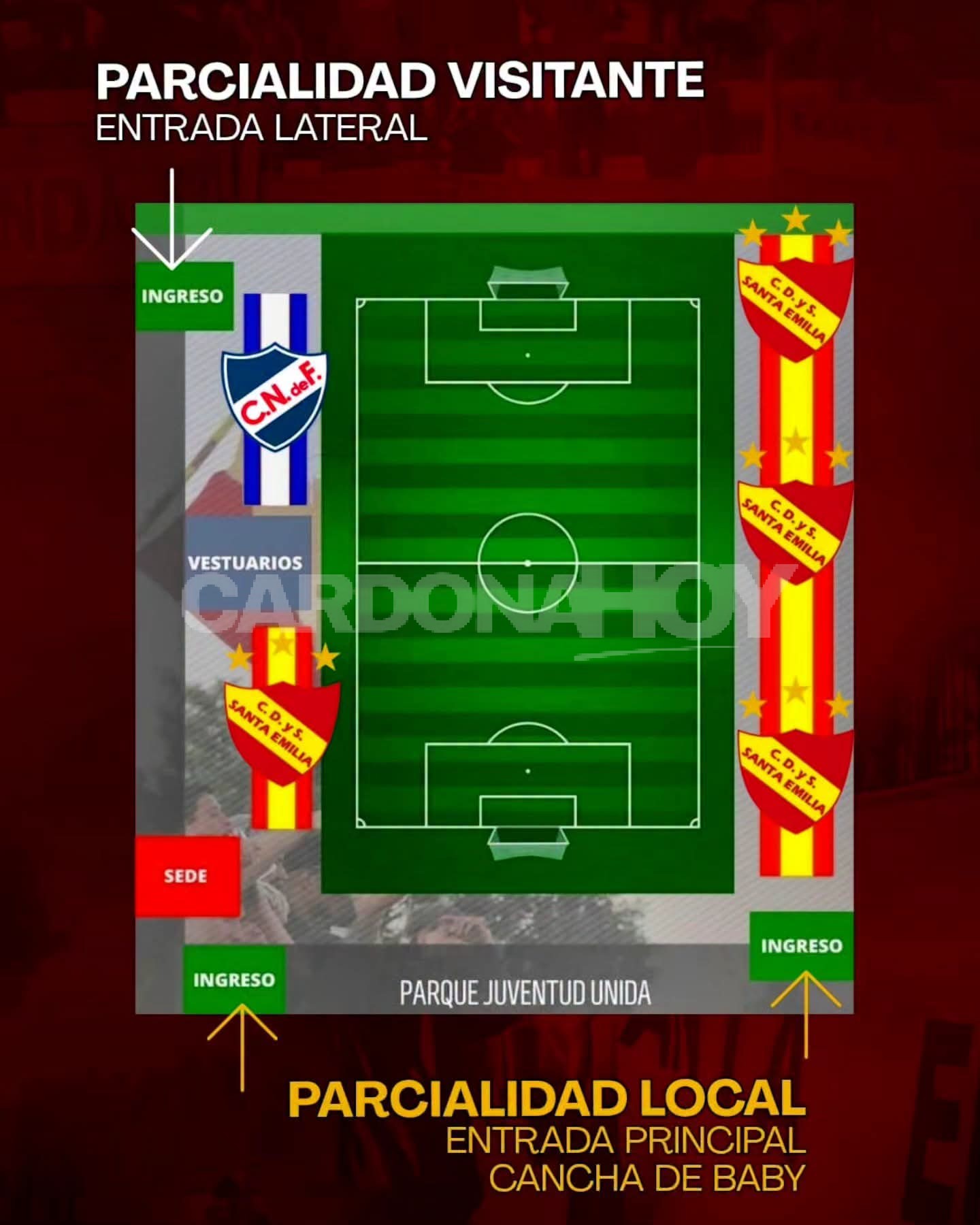 Habrá separación de hinchadas para finales por el título de Campeón de Primera. — imagen 2