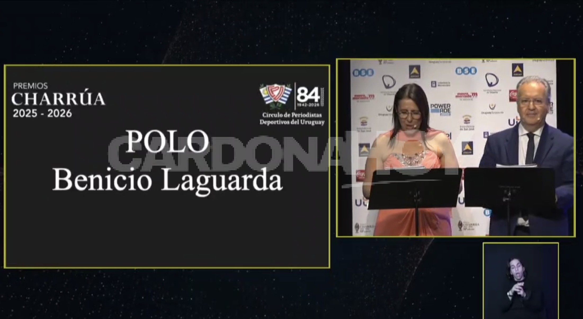Benicio Laguarda Cabral volvió a ser distinguido con el Premio Charrúa en polo