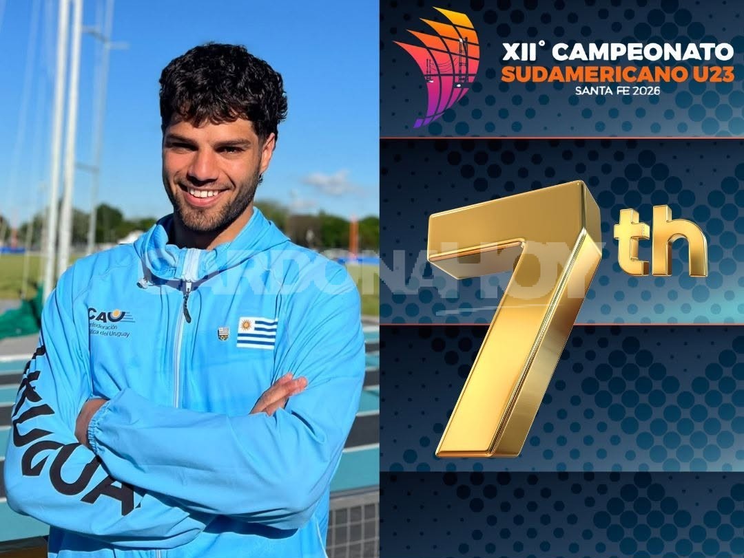 Kevin Machado logró su mejor marca personal en el Sudamericano U23 de Atletismo en Argentina