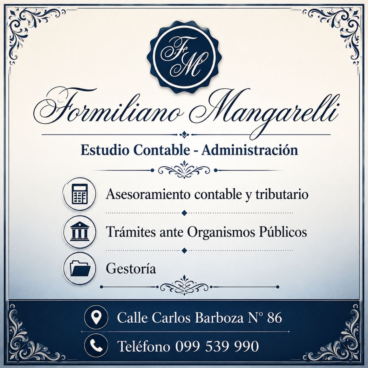Publicidad de FORMILIANO - Estudio Contable