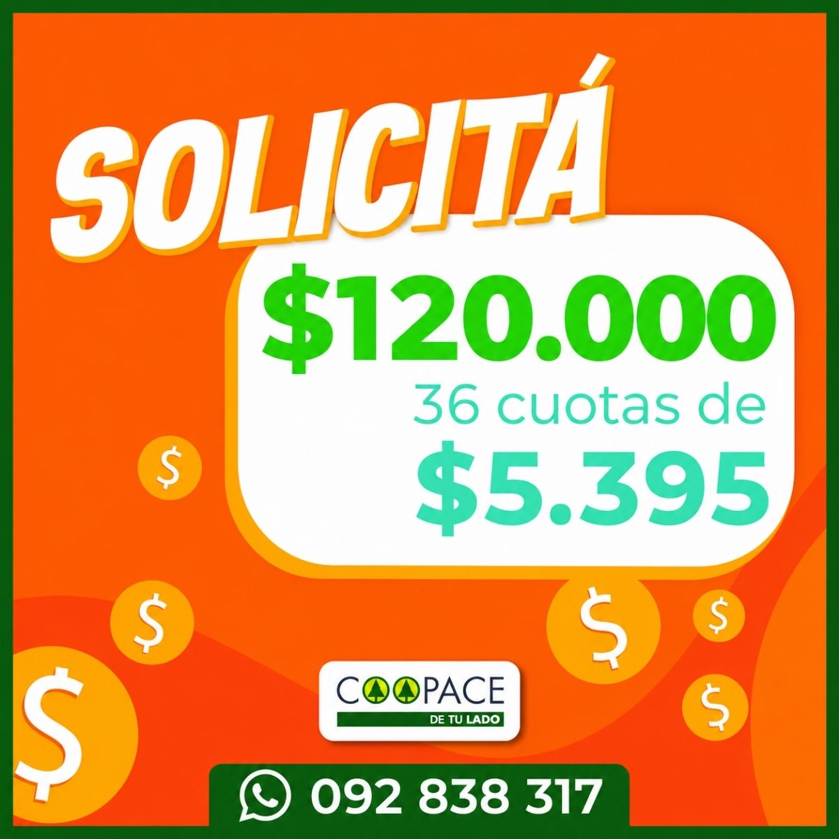 Publicidad de COOPACE - Prestamos