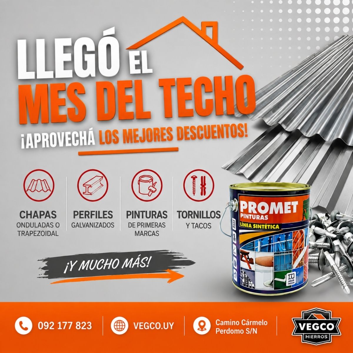 Publicidad de VEGCO - Mes del Techo
